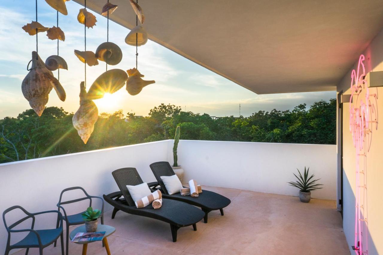 Апартаменты Penthouse Private Roof Top La Veleta Тулум Экстерьер фото
